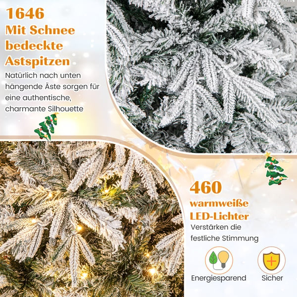 Tekokuusi, 240 cm, Vihreä ja Valkoinen