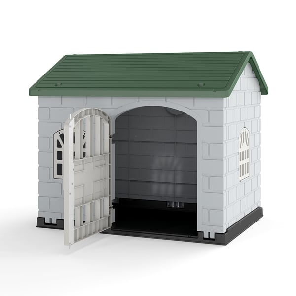 Hundekennel, 75x58x65 cm, Grøn