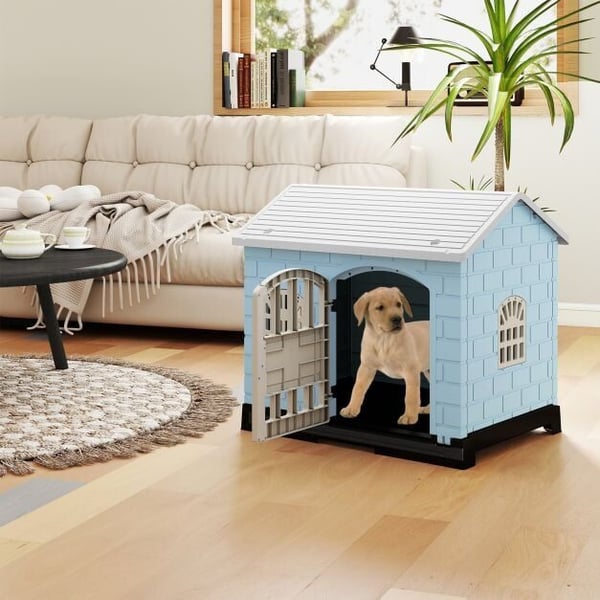 Udendørs Hundekennel, 75x58x65 cm, Blå