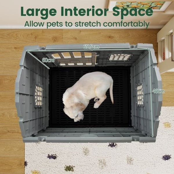 Udendørs Hundekennel, 75x58x65 cm, Grøn