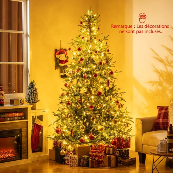 Kunstigt juletræ, 210 cm, grøn