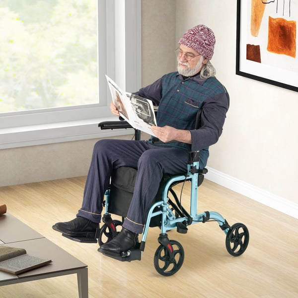Rollator, 103×64×85 cm-38cm, Navy