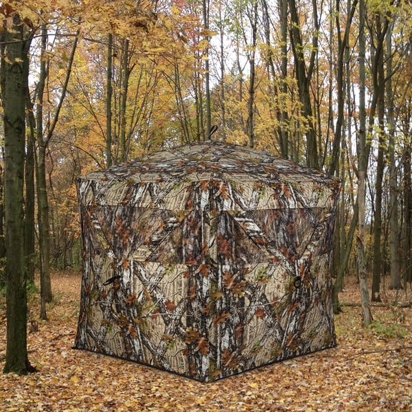 Jagt telt, 140x140x176 cm, camouflage