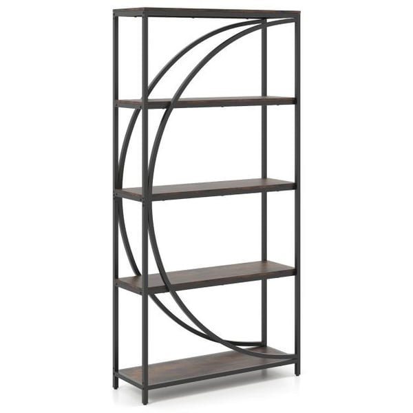 Etagere-kirjahylly, 86x30x175 cm, rustiikcmruskea
