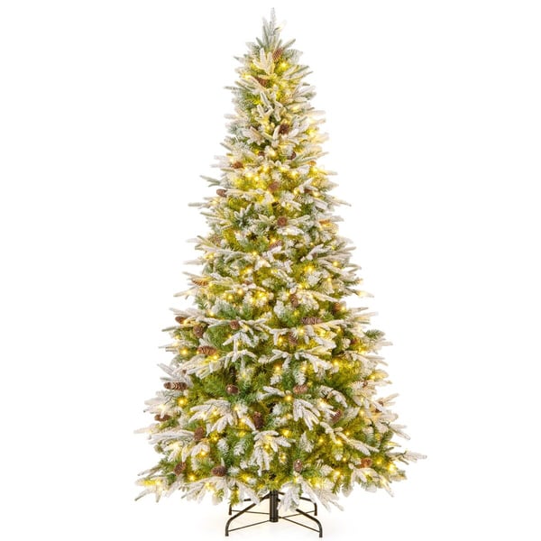 Kunstig juletræ, 225 cm, hvid