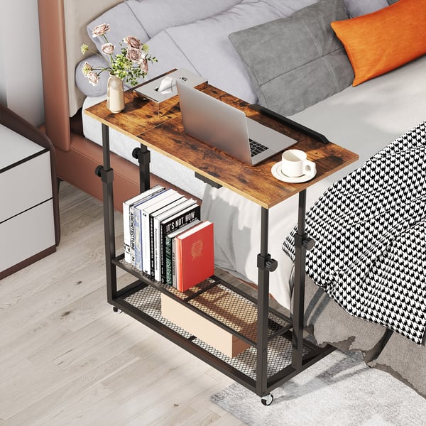 Mobilstander, 80x50x63-89 cm, Brun