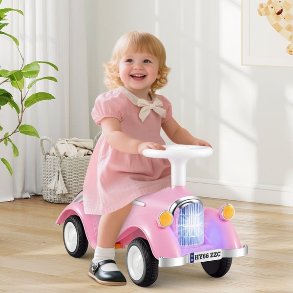 Ride On Legetøjsbil, 74x29x36 cm, Pink