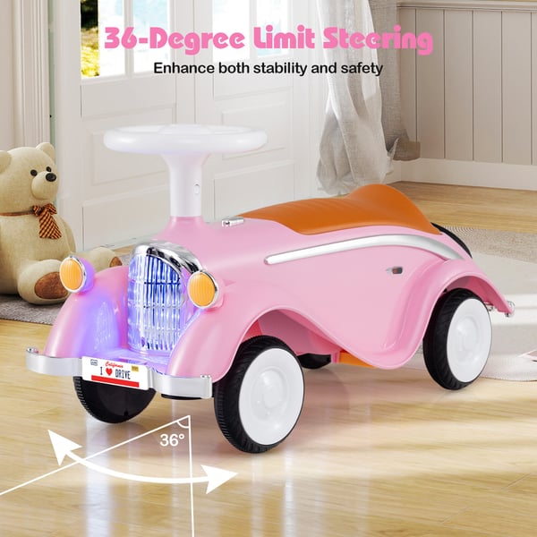Ride On Legetøjsbil, 74x29x36 cm, Pink