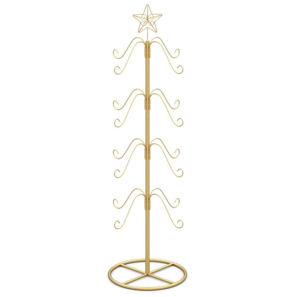 Julestrømpeholder, 121x35 cm, Guld