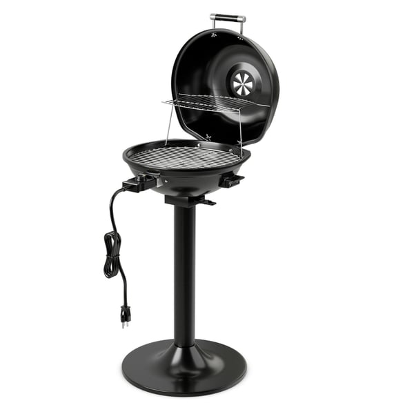Elektrisk BBQ Grill, 52x44x82 cm, Sort
