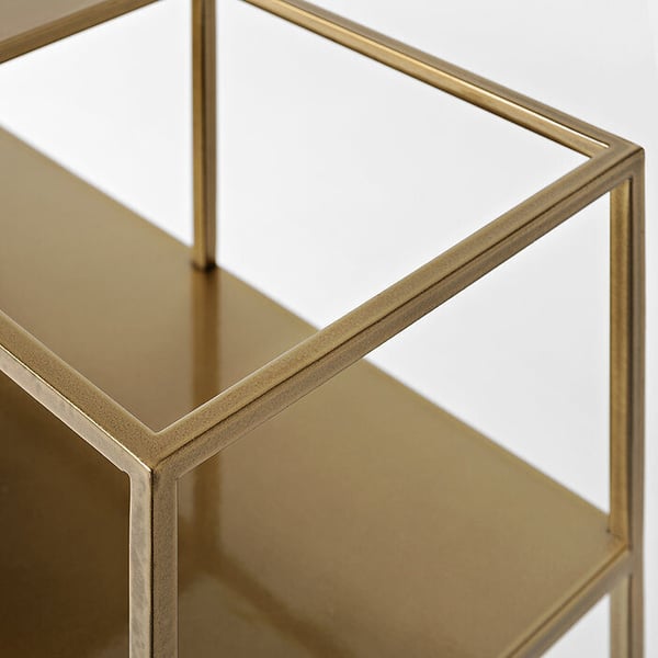 Konsolbord, Senso Flower Metall, 120x25 cm, guld