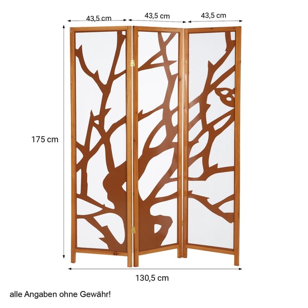 Rumdeler, Home, 130x2,2x175 cm, Brun