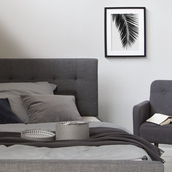 Sängram, Home, 125x214 cm, Grå