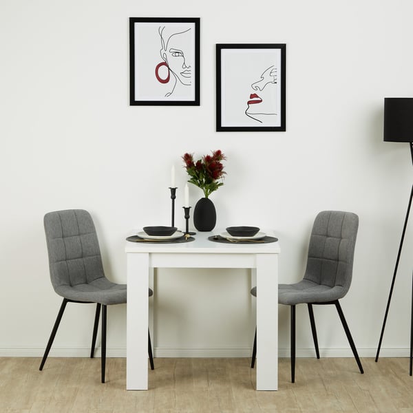 Ruokatuolien setti, Home, 43,5x88x50 cm, harmaa