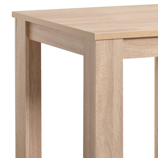 Matbord och stolar set, Home, 80x80x75 cm, Brun, Creme