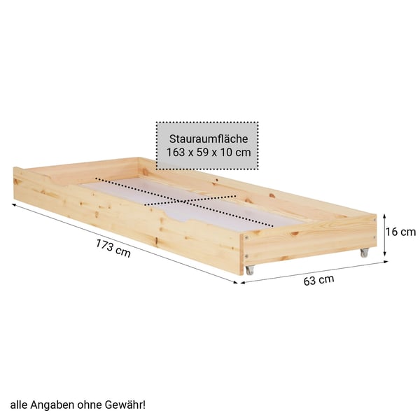 Enkeltseng, Home, 94,5x204,5x66,7 cm, Brun
