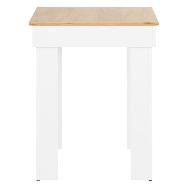 Ruokapöytä, Home, 90x73x60 cm, valkoinen ja ruskea
