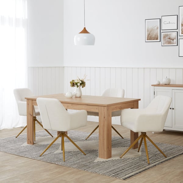 Spisestuestol sæt, Home, 56x86x60 cm, Beige
