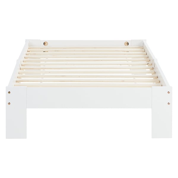 Sengeramme, Home, 95,5x204x30 cm, Hvid
