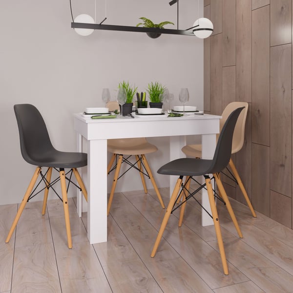 Matbord, Home, 90x73x60 cm, Vit
