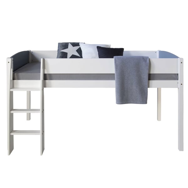 Køjeseng, Home, 208x110x97 cm, Hvid, Grå