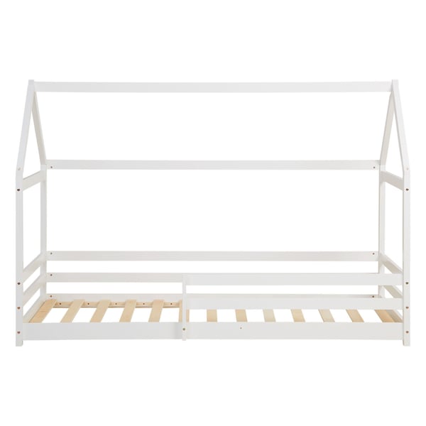 Barnsäng, Home, Hussäng med barriärer, 206x141x97 cm, Vit