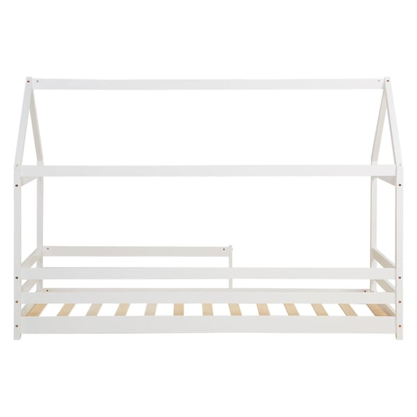 Barnsäng, Home, Hussäng med barriärer, 206x141x97 cm, Vit