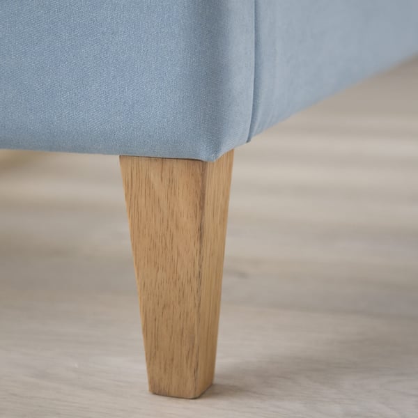Säng med stoppad gavel, Home, 150x212x103 cm, Blå