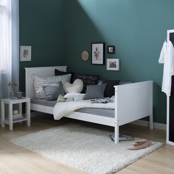 Sängram, Home, 98x208 cm, Vit