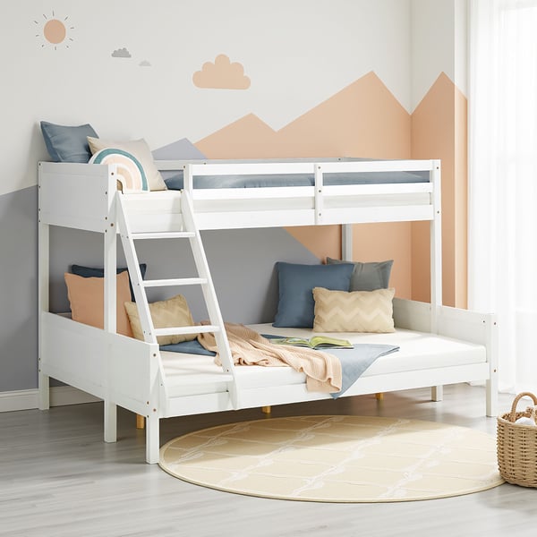 Køjeseng, Home, 207x146,5x139 cm, Hvid