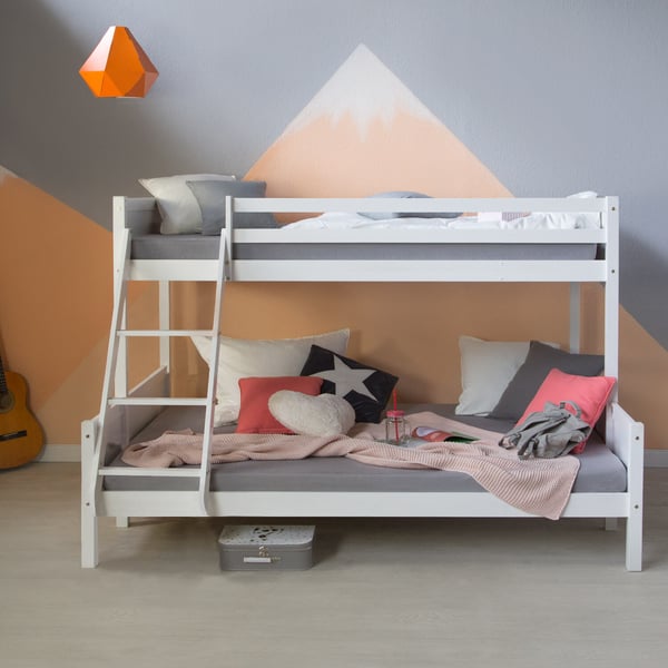 Køjeseng, Home, 207x146,5x139 cm, Hvid