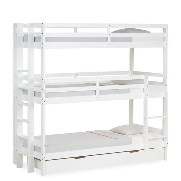 Tremandseng, Home, 205x203x103 cm, Hvid