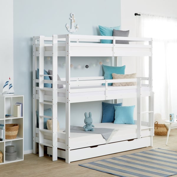 Tremandseng, Home, 205x203x103 cm, Hvid
