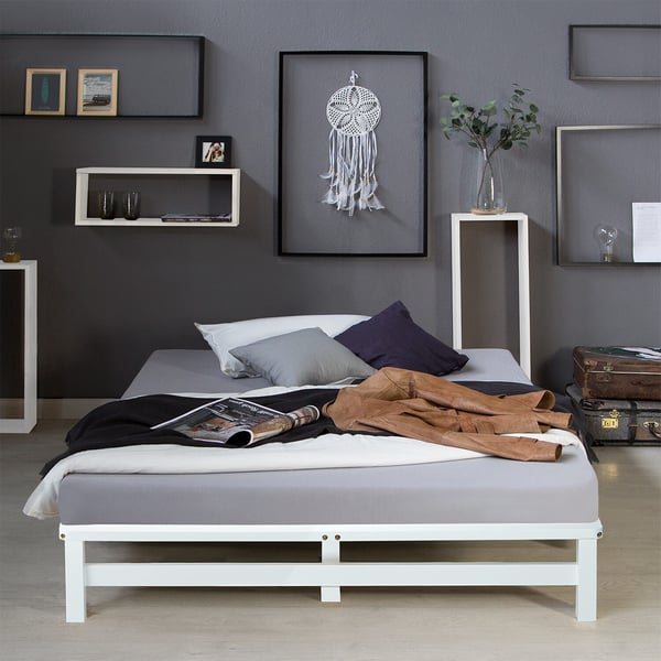 Sängram, Home, 140x200 cm, Vit
