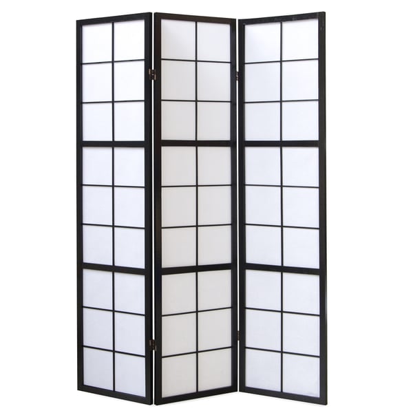 Rumdeler, Home, Shoji 3-panel foldbar, 132x2,2x175 cm, sort