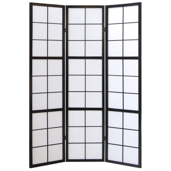 Tilanjakaja, Home, Shoji 3-paneelinen taitettava, 132x2,2x175 cm, musta