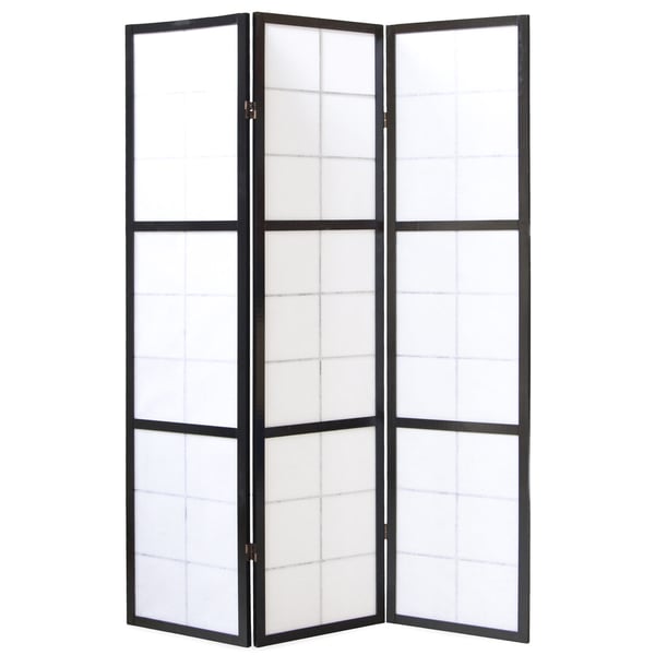 Tilanjakaja, Home, Shoji 3-paneelinen taitettava, 132x2,2x175 cm, musta
