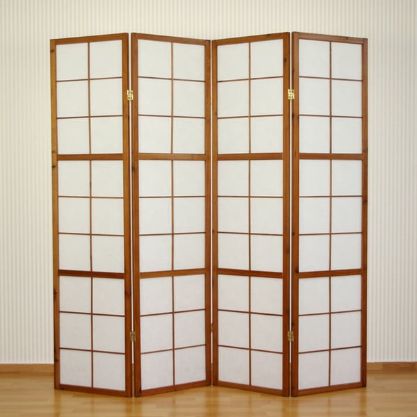 Rumdeler, Home, Shoji sammenklappelig, 176x2.2x175 cm, brun