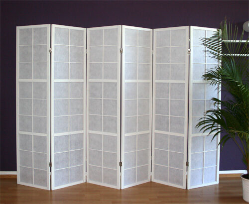 Tilanjakaja, Home, Shoji-taitettava, 264x2,2x175 cm, valkoinen