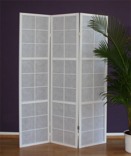 Rumsavdelare, Home, Shoji 3-panel vikbar, 132x2,2x175 cm, vit