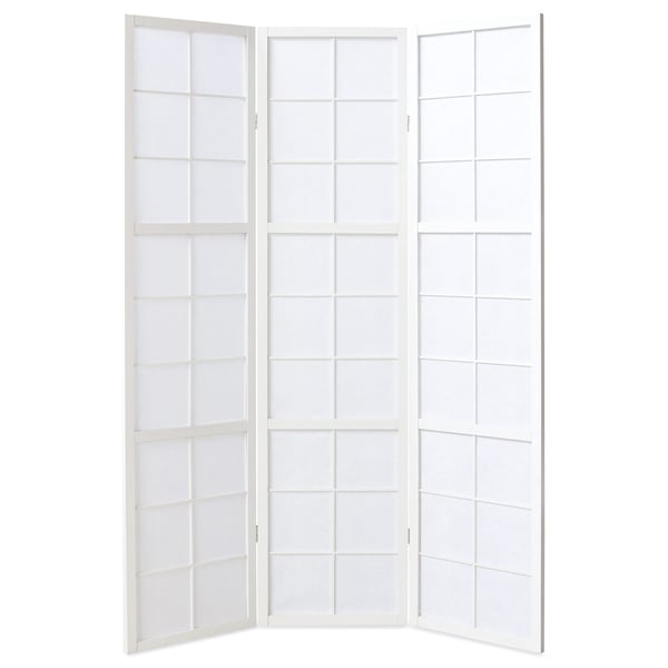 Rumsavdelare, Home, Shoji 3-panel vikbar, 132x2,2x175 cm, vit