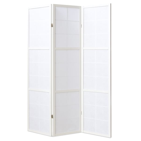Rumsavdelare, Home, Shoji 3-panel vikbar, 132x2,2x175 cm, vit