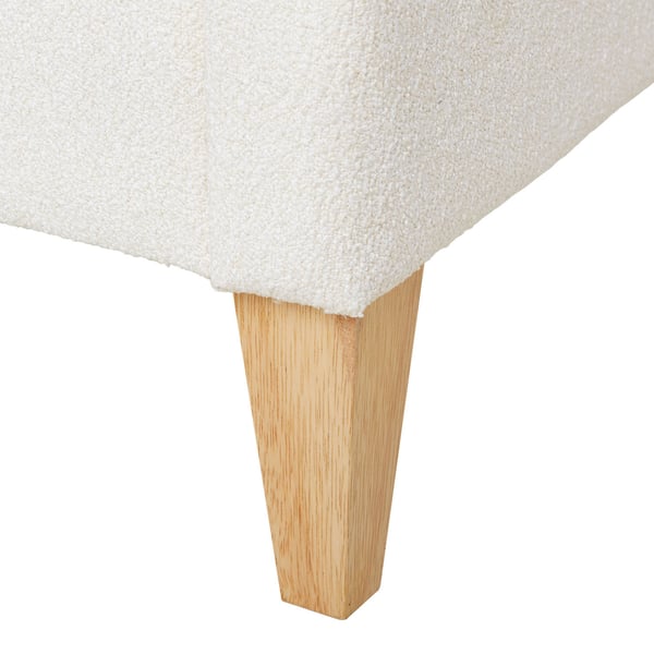 Sängram med stoppning, Home, 145,5x95x211 cm, Beige