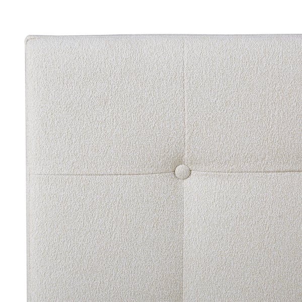 Sängram med stoppning, Home, 145,5x95x211 cm, Beige