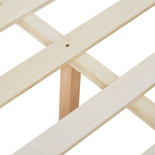 Sängram med stoppning, Home, 145,5x95x211 cm, Beige