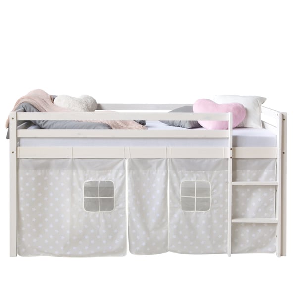 Loftseng, Home, 207,5x110x96,5 cm, Hvid, Grå