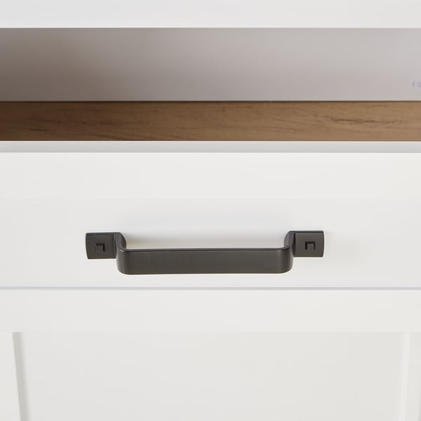 Highboard Skab, Home, 64x199,5x41 cm, Hvid, Brun