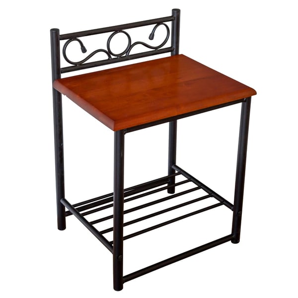 Sengebord, Home, 45x35x64 cm, Sort, Brun Sengebord, Home, 45x35x64 cm, Sort, Brun