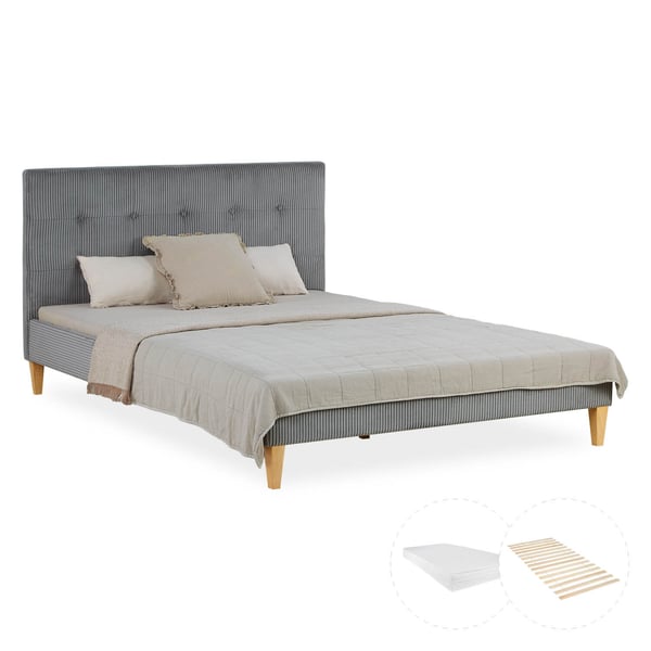 Seng, Home, 145.5x95x211 cm, Grå
