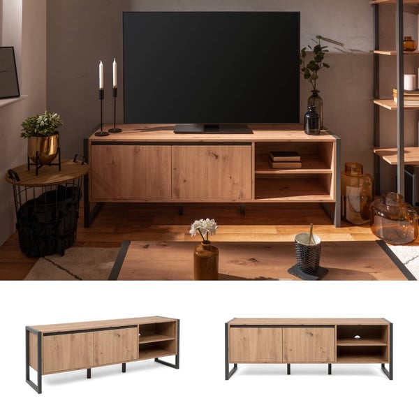 TV-taso, Home, 160x40x55 cm, harmaa